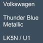 Preview: Volkswagen, Thunder Blue Metallic, LK5N / U1.